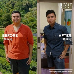 BERHASIL TURUN BERAT BADAN SEBANYAK 21,2 KG HANYA DALAM 12 MINGGU!